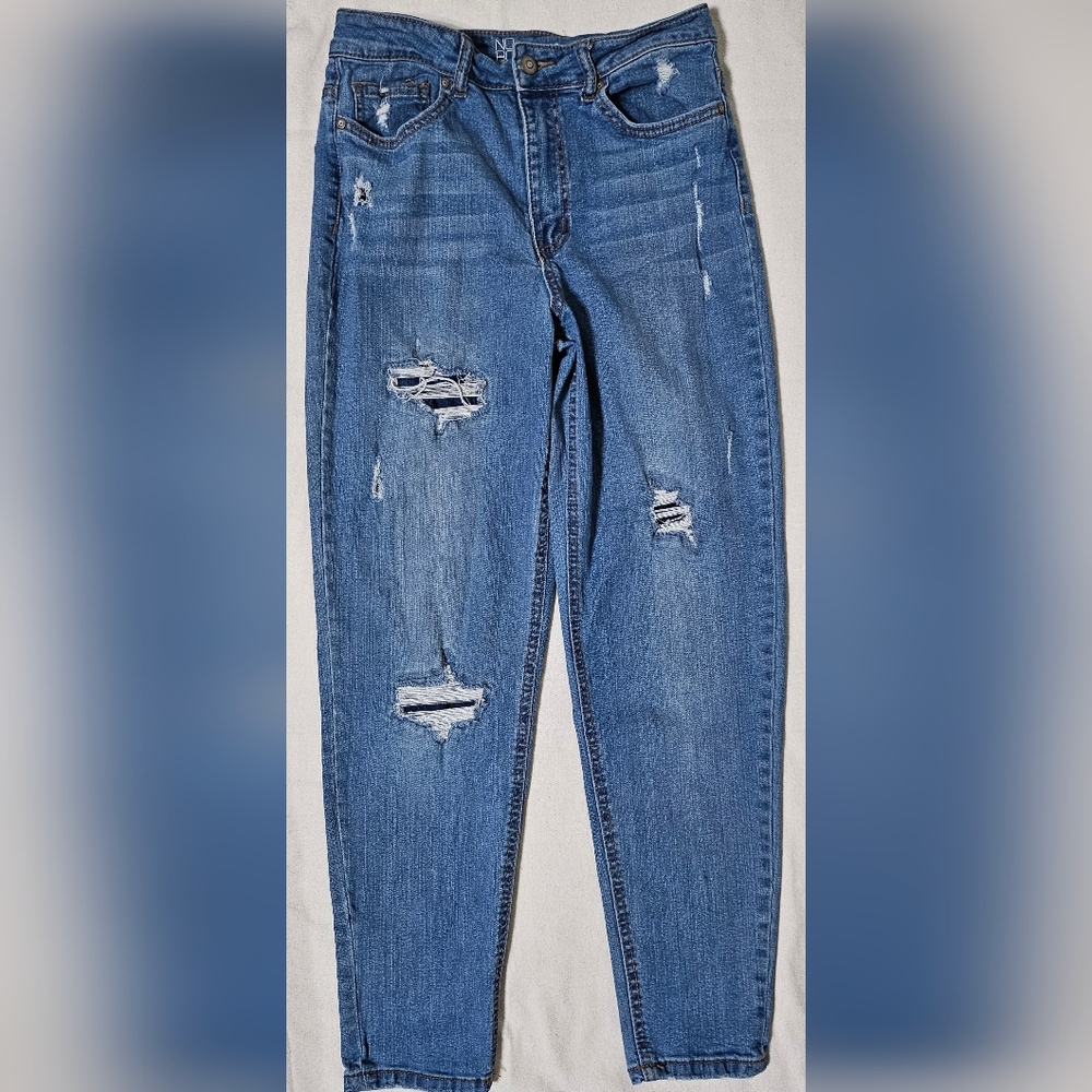 No Boundaries Blue Distressed Women Jeans